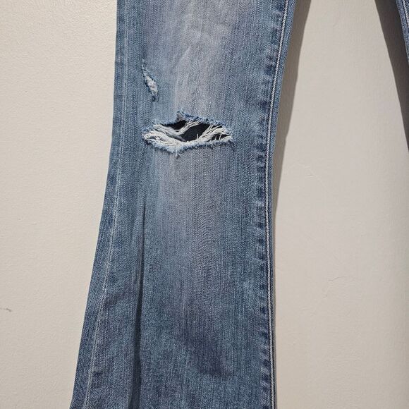 NWT - Buckle Flying Monkey - Jeans Flare Wide Leg Distressed - Size 24 - Blue - Picture 4 of 8